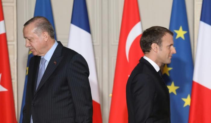 Erdogan e Macron