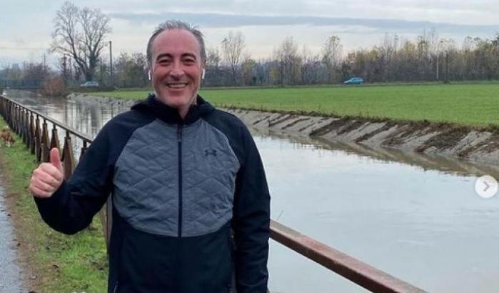 Gallera va correre fuori Milano (violando le regole delle zona arancione) e posta le foto su Instagram