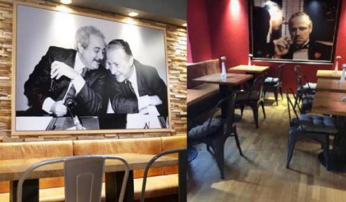 La pizzeria Falcone e Borsellino