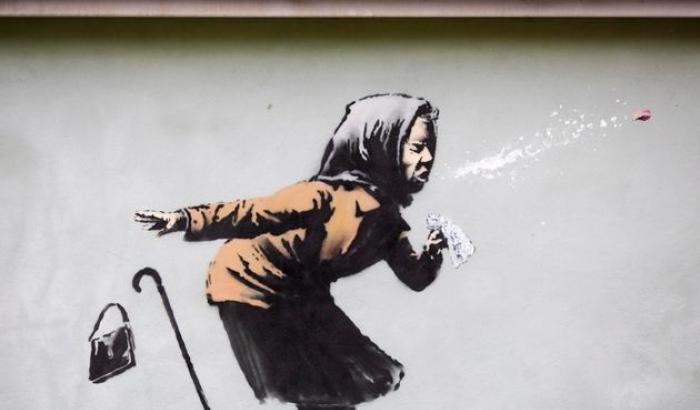 Il murale di Banksy