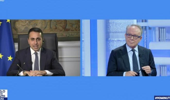 Di Maio  a 90° minuto e Anzaldi protesta: "Che c'entra il ministro degli Esteri con il campionato di calcio"?