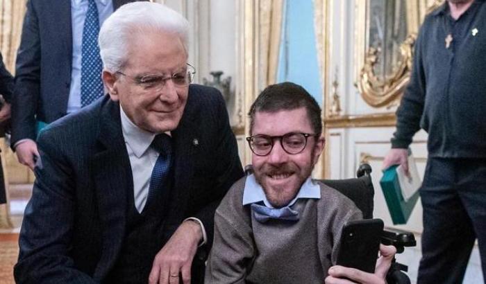 Mattarella con Iacopo Melo