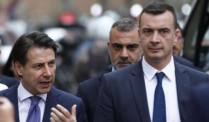 Giuseppe Conte e Rocco Casalino