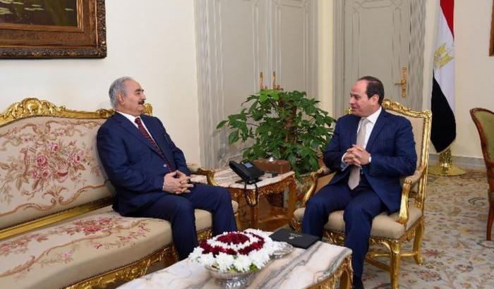 Haftar e Al Sisi