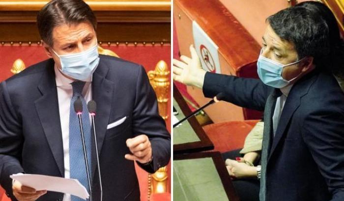 Matteo Renzi e Giuseppe Conte