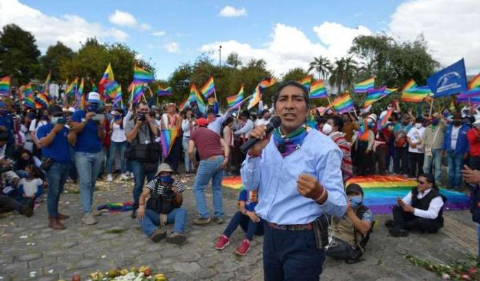 Il candidato indigeno Yaku Perez