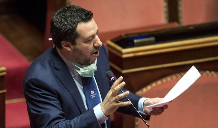 Salvini infastidito dalla frecciata di Draghi: "La Ue non è tema di attualità oggi"
