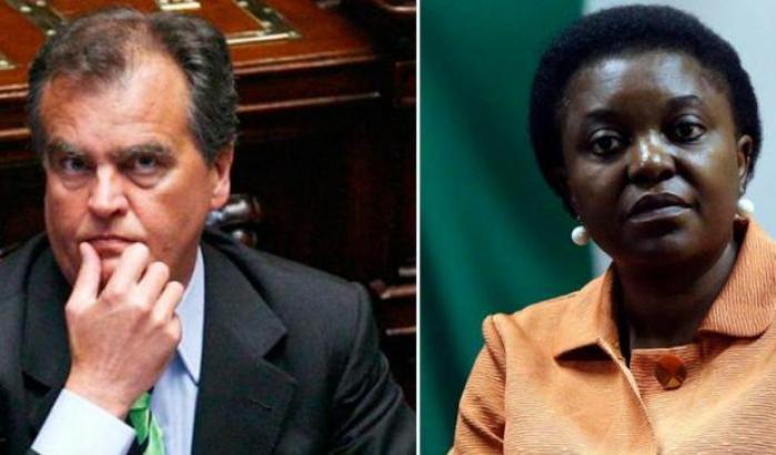 Calderoli e Cecile Kyenge