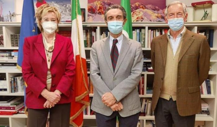 Moratti, Fontana e Bertolaso