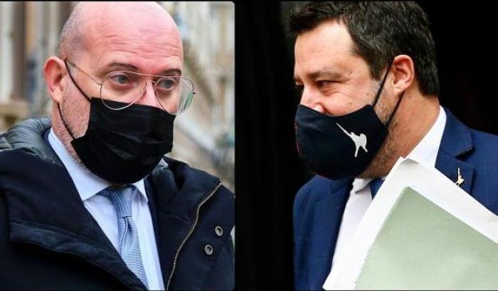 Stefano Bonaccini e Matteo Salvini
