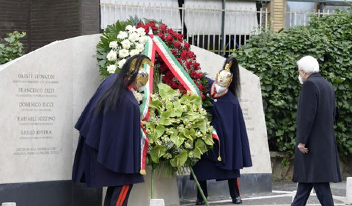 Mattarella in via Fani