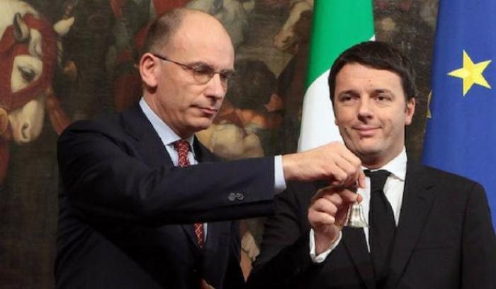Renzi perde i pezzi ma lancia la sfida al Pd guidato da Enrico Letta