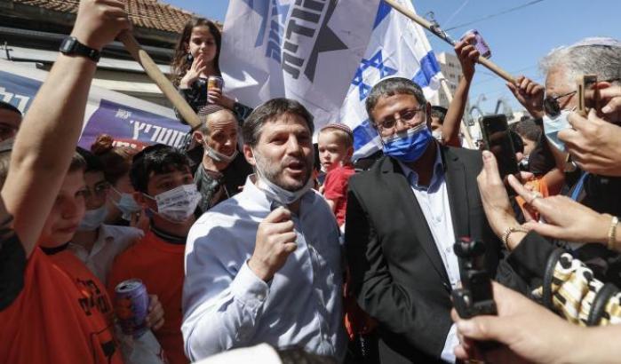 Militanti del partito di estrema destra israeliano di Religious Zionism