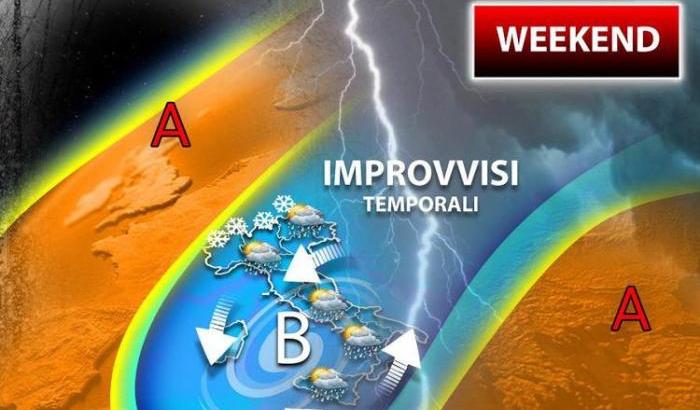 Torna l'inverno nel weekend 17 e 18 aprile: attesa pioggia e gelo