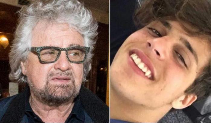 Beppe Grillo e il figlio
