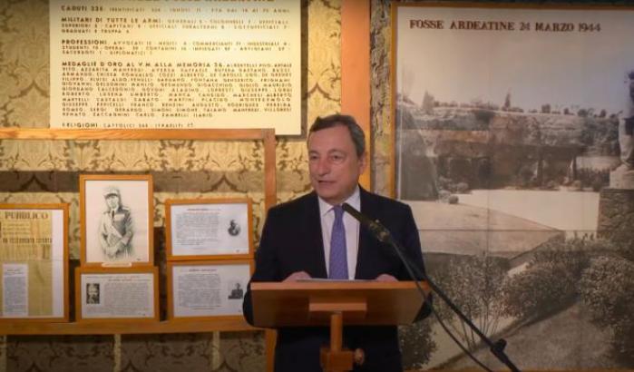 Mario Draghi al Museo della Liberazione