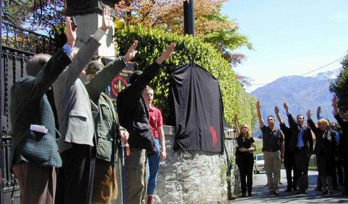 La manifestazione dello scorso anno a Dongo