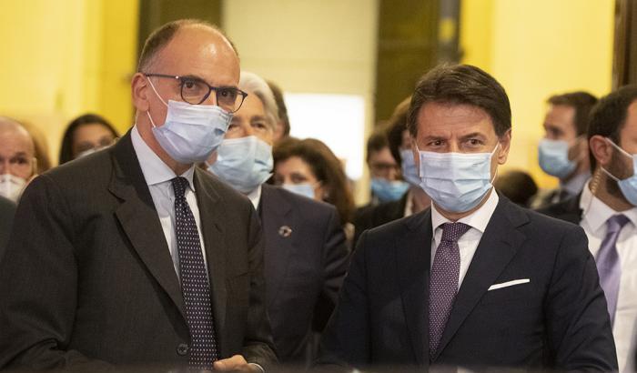 Giuseppe Conte ed Enrico Letta