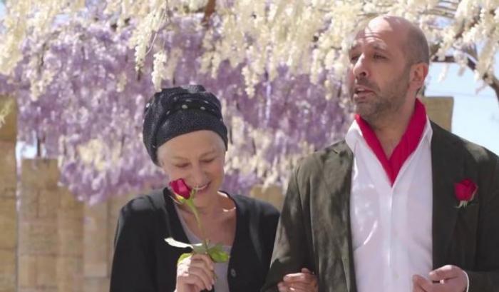 Checco Zalone ed Helen Mirren in un video su Instagram invitano a vaccinarsi