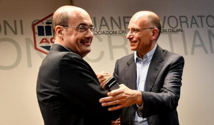 Enrico Letta e Nicola Zingaretti