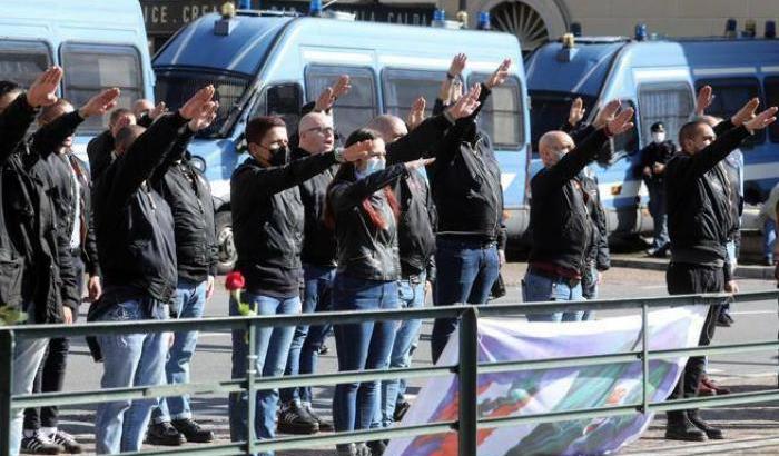 Manifestazione a Dongo