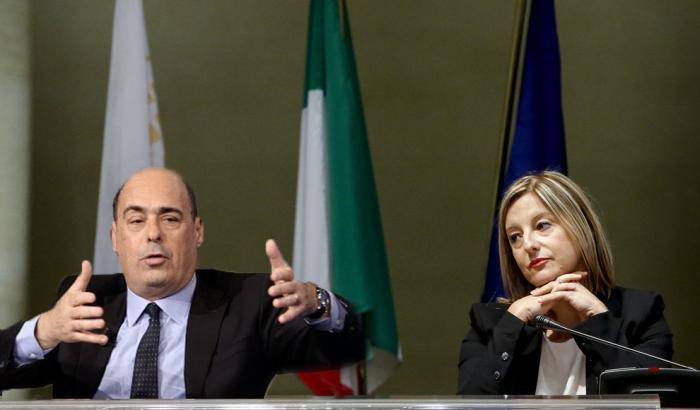 Zingaretti e Roberta Lombardi