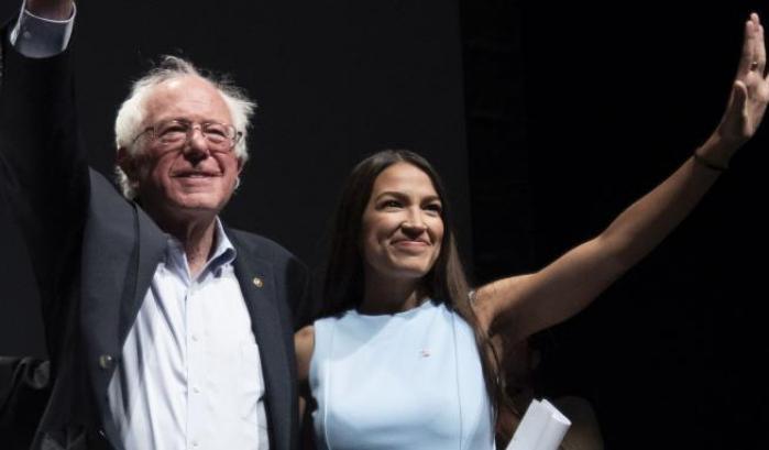 Bernie Sanders e Ocasio-Cortez