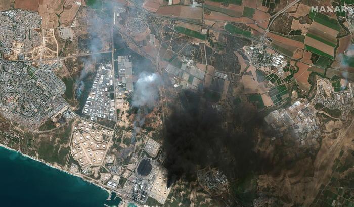 Immagine satellitare su Ashkelon