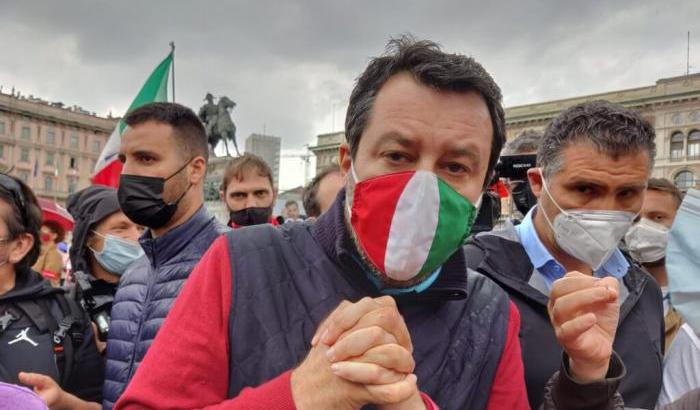 Salvini in Piazza Duomo
