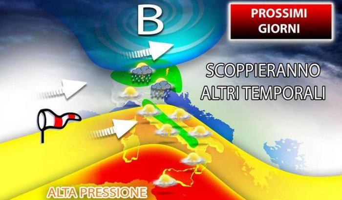 Pioggia e maltempo persistenti: precipitazioni per tre giorni di fila su tutta Italia