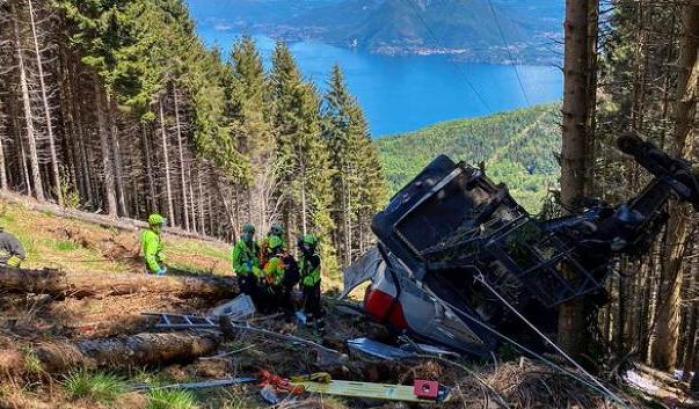 La funivia crollata sul Lago Maggiore