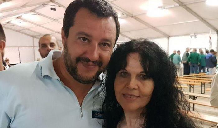 Tiziana Piccolo con Salvini