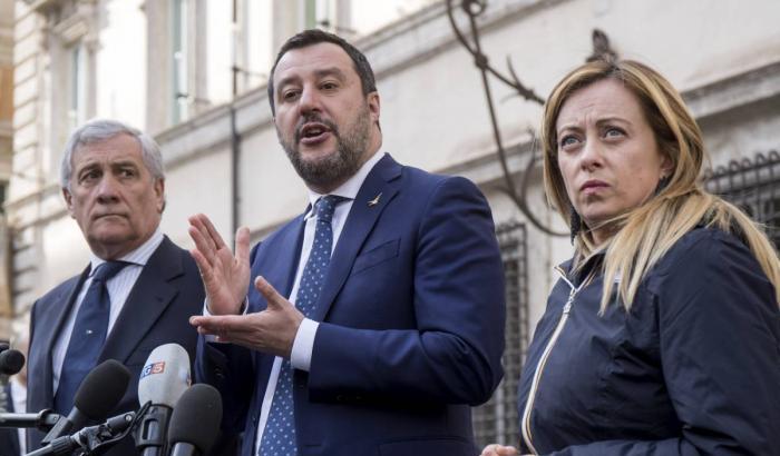 Salvini, Meloni e Tajani