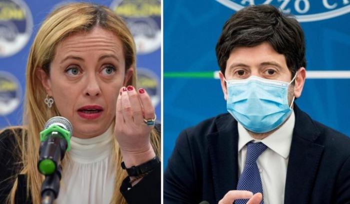 0005B829-giorgia-meloni-roberto-speranza Giorgia Meloni, Roberto Speranza