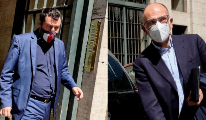 Letta rifiuta il 'dialogo' con Salvini sul ddl Zan: "Vogliono solo affossare la legge"