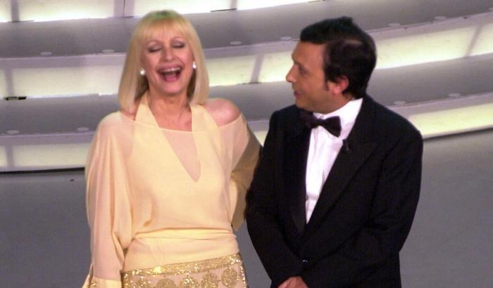 Raffaella Carrà e Piero Chiambretti