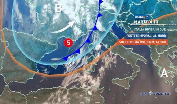 Previsioni meteo 13 e 14 luglio 2021