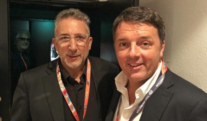 Matteo Renzi con Lucio Presta