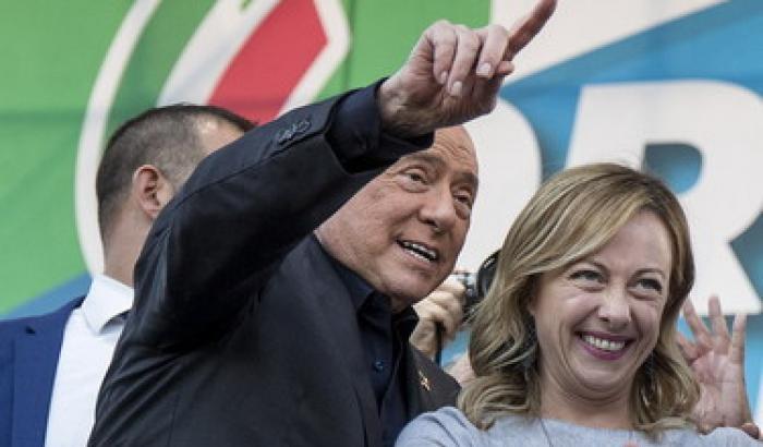 Silvio Berlusconi e Giorgia Meloni