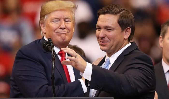 Trump e Ron DeSantis