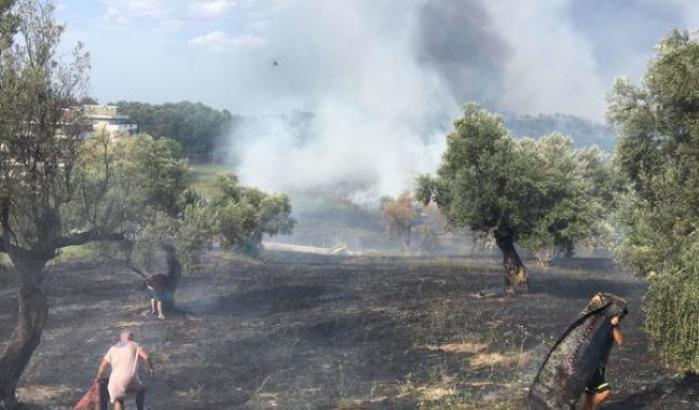 L'incendio a Pescara