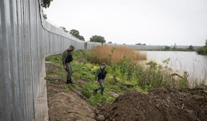 Il muro al confine tra Grecia e Turchia