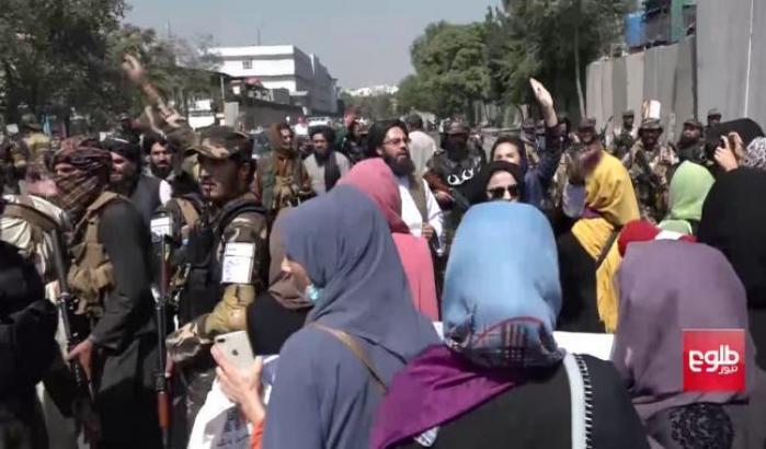 Manifestazione delle attiviste afghane