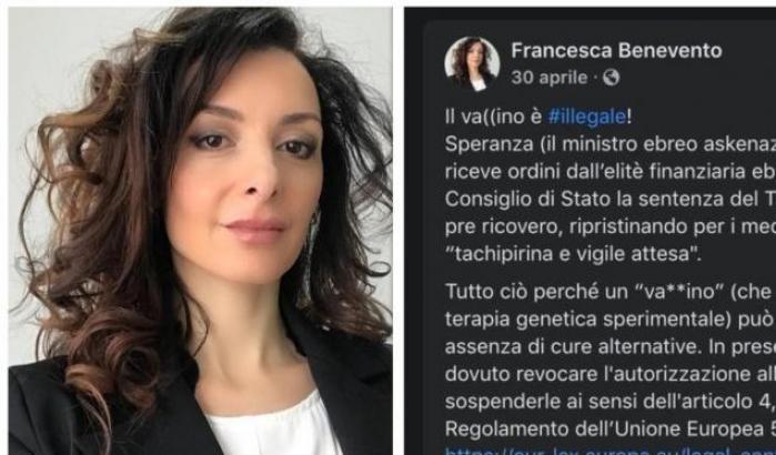 Michetti si accorge, in grave ritardo, della candidata no-vax e antisemita: dal web pioggia di critiche