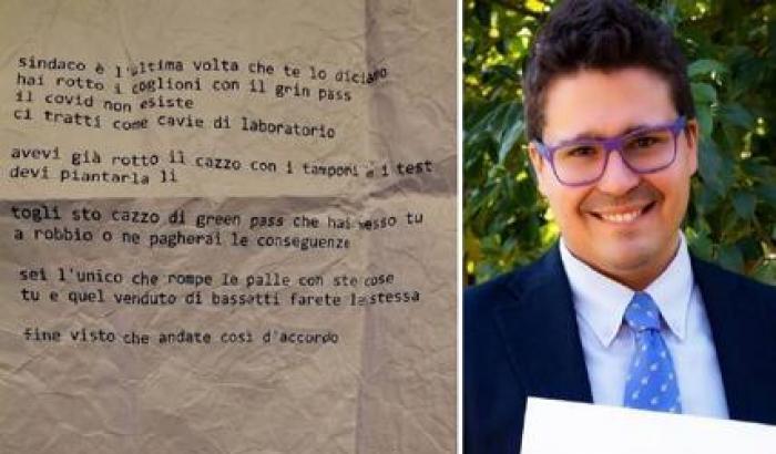 Lettera anonima di manacce verso il sindaco di Robbio, Roberto Francese