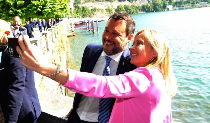Salvini e Meloni a Cernobbio