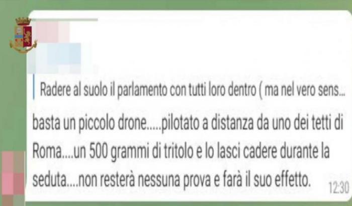 Otto No vax indagati per istigazione a delinquere: "Facciamo esplodere il Parlamento, abbiamo l'indirizzo di Draghi"