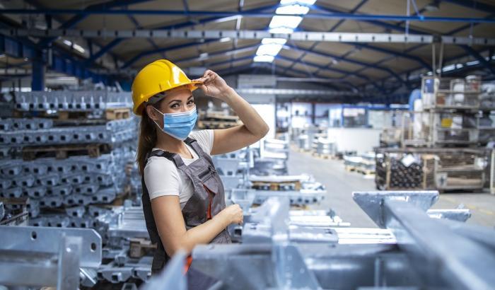 Una donna al lavoro