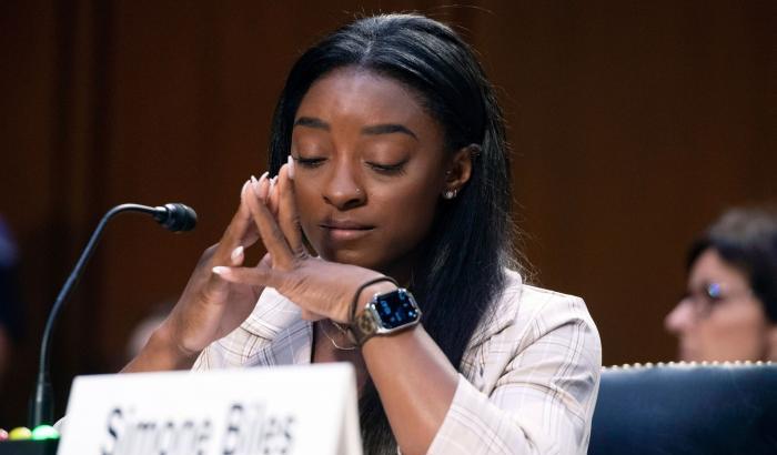 Simone Biles in aula