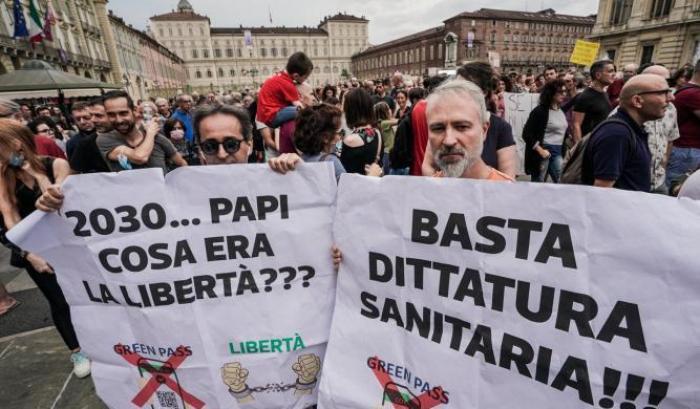 Manifestazione no-vax